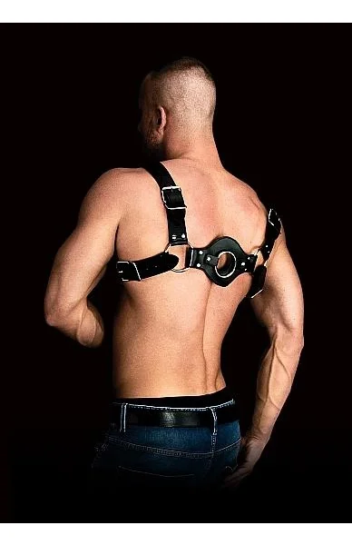 Ouch Costas Solid Structure 1 Black Chest Harness — image 4 of 8