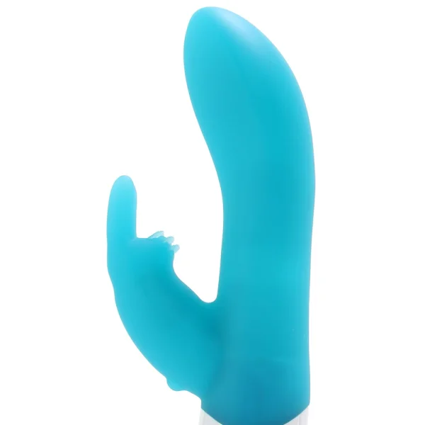 The Come Hither Rabbit XL Silicone Dual Stimulation Rechargeable Vibrator by The Rabbit Company -  Blue