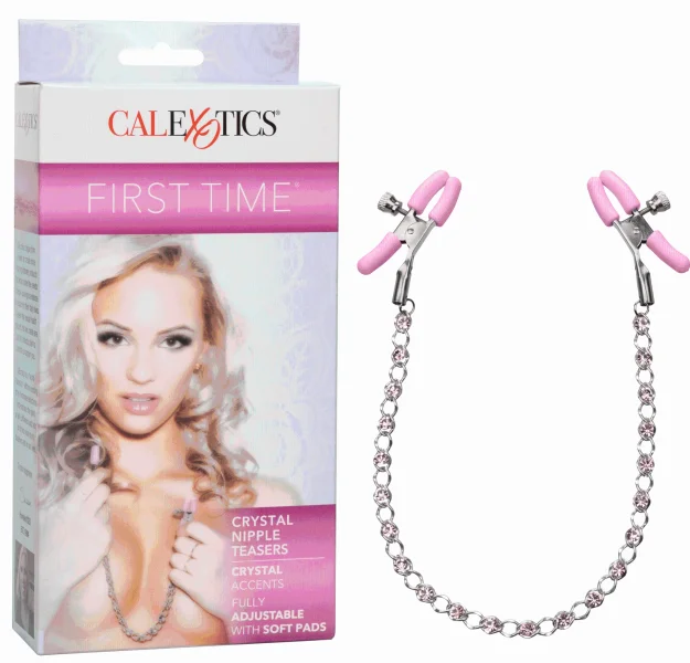 First Time Crystal Nipple Teasers - Pink