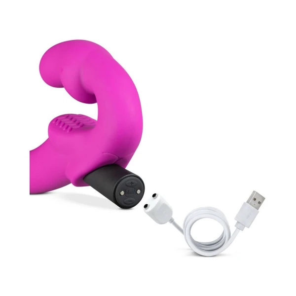 Temptasia - Estella - Strapless Silicone Dildo - Pink