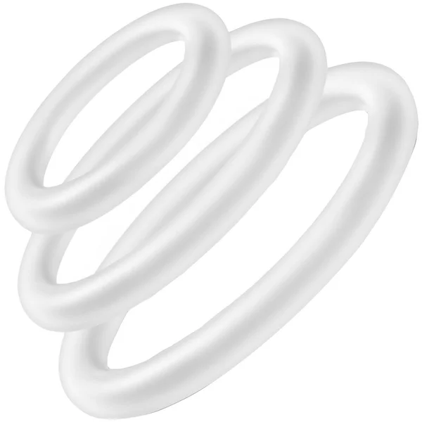 Performance VS4 Pure Premium Silicone Cock Rings By Blush Novelties - Glow-In-The-Dark White — image 9 of 12