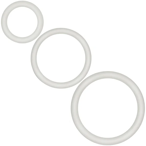 Performance VS4 Pure Premium Silicone Cock Rings By Blush Novelties - Glow-In-The-Dark White — image 7 of 12