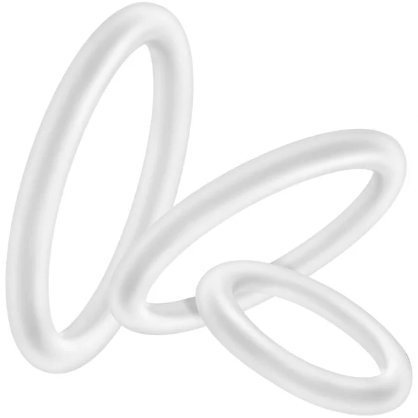 Performance VS4 Pure Premium Silicone Cock Rings By Blush Novelties - Glow-In-The-Dark White — image 8 of 12