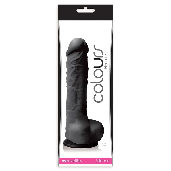 Colours Pleasures 5 Inch Black Silicone Suction Cup Dildo — image 13 of 13
