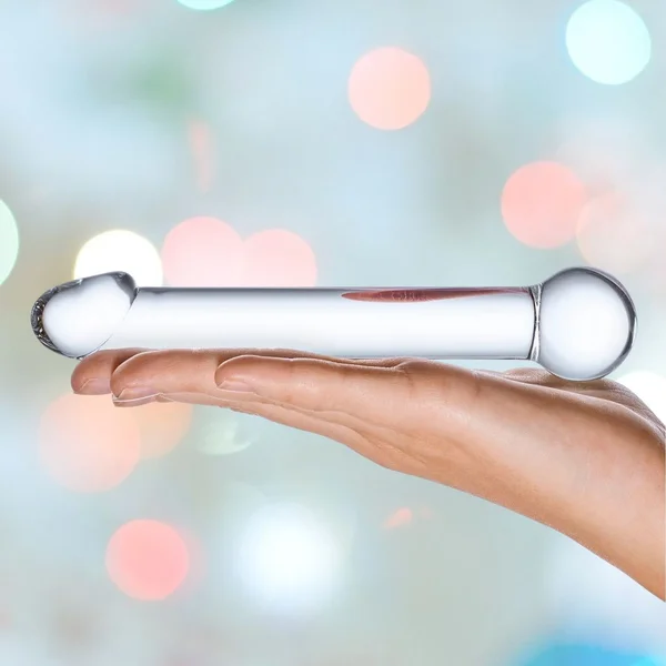Gläs Realistic Head Glass Dildo - Clear — image 10 of 11