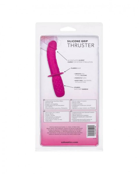 Silicone Grip Thruster - Pink - 4.5 Inch