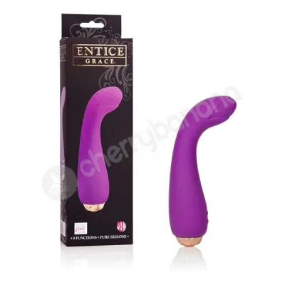 Entice Grace Curved Raspberry Vibrator