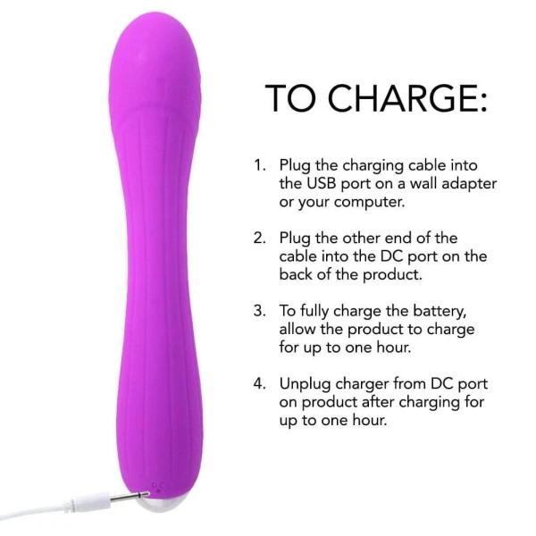 Flexible Silicone Vibrating Dildo