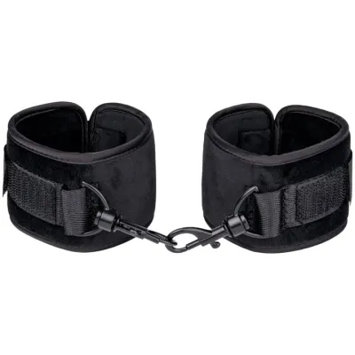 Bondara Restrain Me Black Velvet Handcuffs