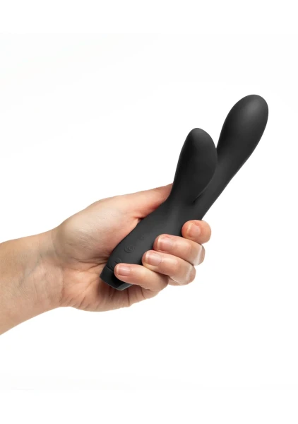 Je Joue Hera Flex Waterproof Rechargeable Silicone Dual Stimulation Rabbit Vibrator -  Black