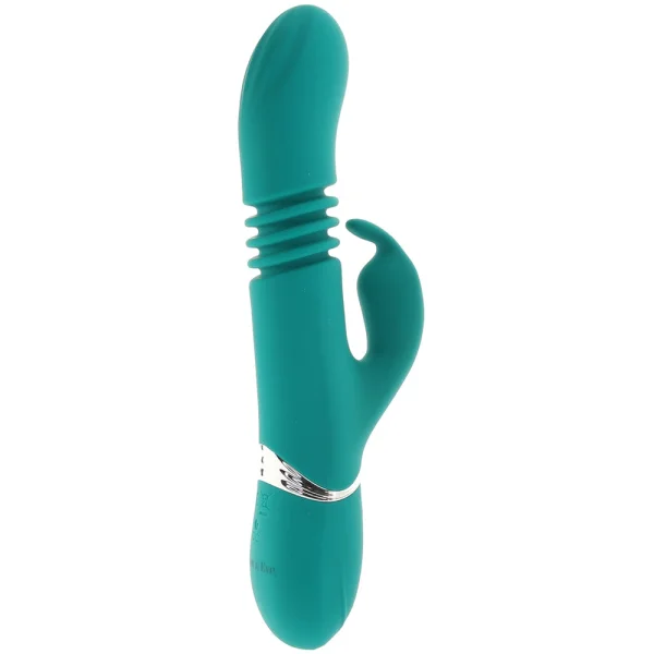 Adam & Eve Eve's Rechargeable Thrusting Rabbit - Green — image 22 of 25