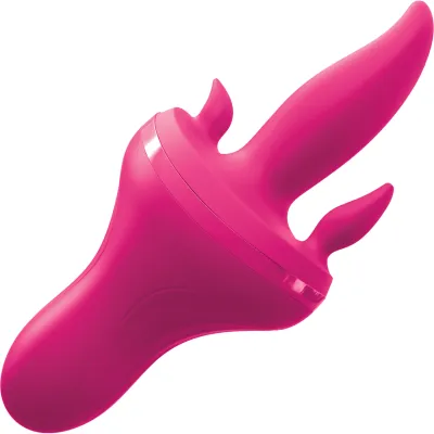 3Some Holey Trinity Triple Tongue Rechargeable Remote Controlled Silicone Vibrator