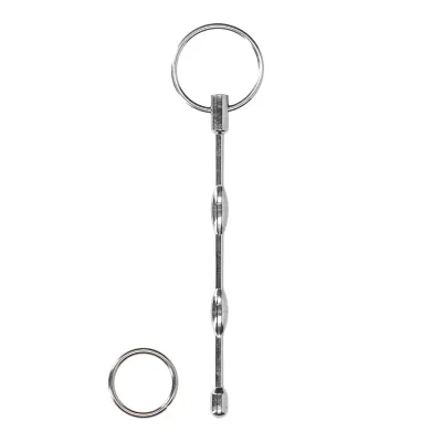 Ribbed Metal Urethral Sounding Plug 8mm 25 30mm 157mm