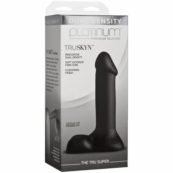 Platinum Truskyn Tru Super 7 inches Dildo Black