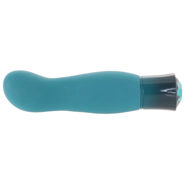 Oh My Gem Fierce Rechargeable Silicone Warming G-Spot Vibrator By Blush - Blue Topaz