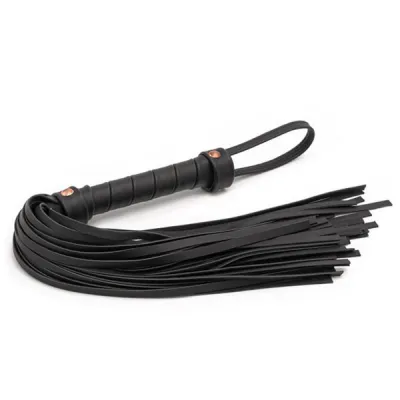 Bondage Couture Black Faux Leather Flogger