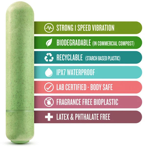 Blush Gaia Eco Bullet Biodegradable, Recyclable Mini Vibe