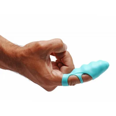Finger Bang Her Vibe Teal Blue Finger Vibrator
