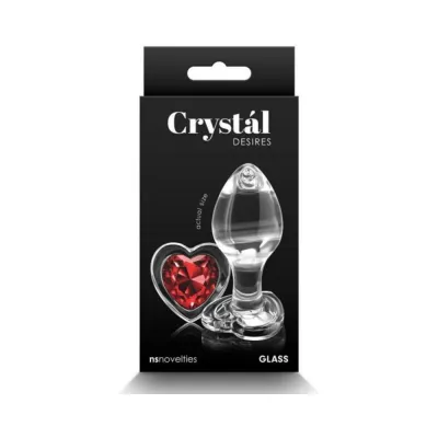 Butt Plugs Crystal Desires Red Heart Medium