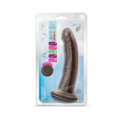 Au Naturel Jack Dildo 7 In Chocolate