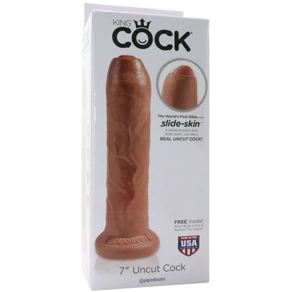 King Cock 7" Uncut - Tan
