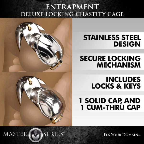 Master Series Entrapment Chastity Cage