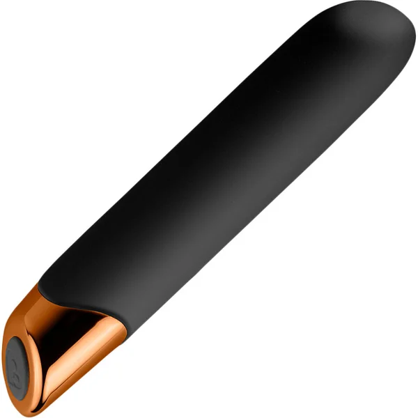 Chaiamo 10-Function Rechargeable Silicone Vibrator by Rocks-Off - Black — image 7 of 9