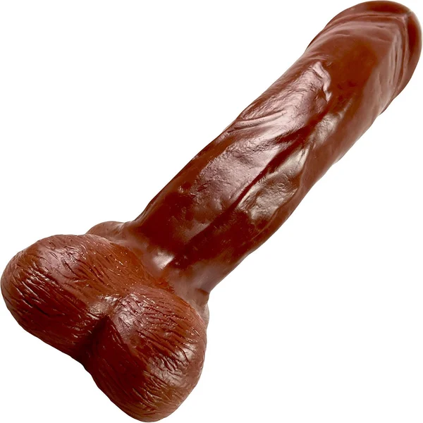 Johnny Vixskin Realistic Silicone Dildo By Vixen - Chocolate — image 10 of 12