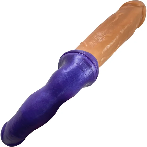 Peacemaker VixSkin Silicone Double Dildo By Vixen - Caramel — image 11 of 12