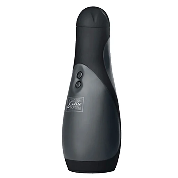 Apollo Power Stroker Vibrating Penis Masturbator - Black — image 4 of 5
