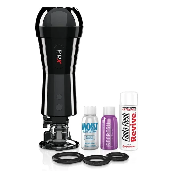 PDX Elite Cock Compressor Vibrating Stroker Penis Stimulator By Pipedream — image 14 of 14