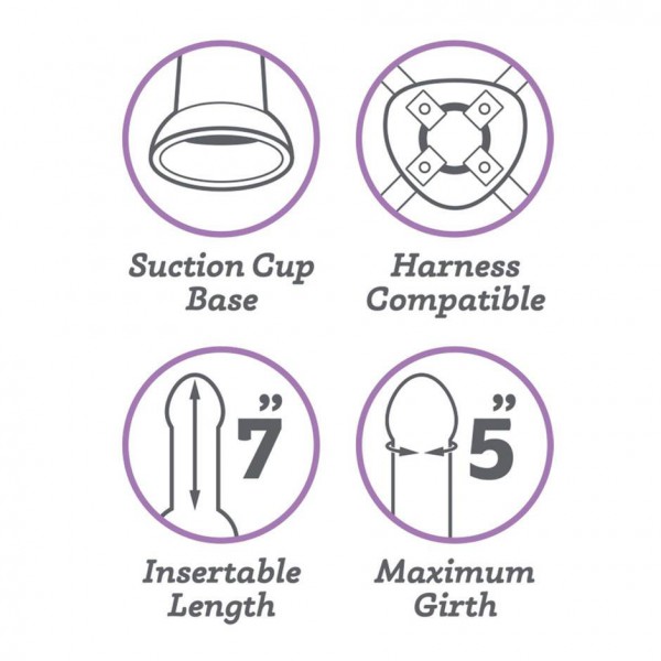 Lifelike Lover Luxe Silicone Realistic Dildo 8 Inch