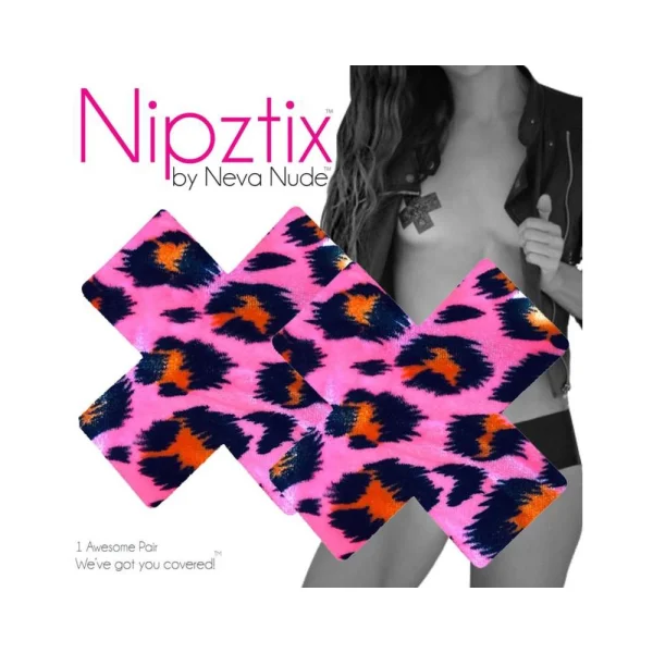 Neva Nude Pasty X Factor Velvet Pink Cheetah
