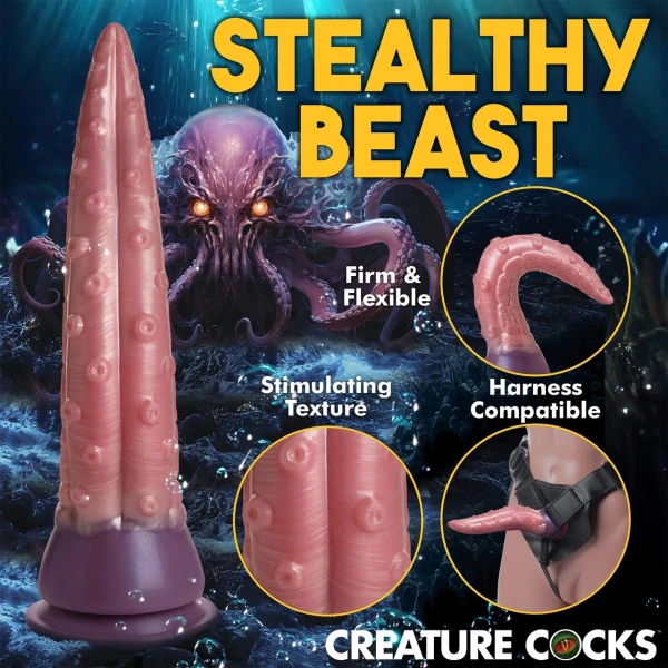 Octoprobe Tentacle 12.25" Silicone Suction Cup Dildo By Creature Cocks