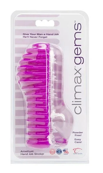 Climax Gems Amethyst Hand Job Stroker