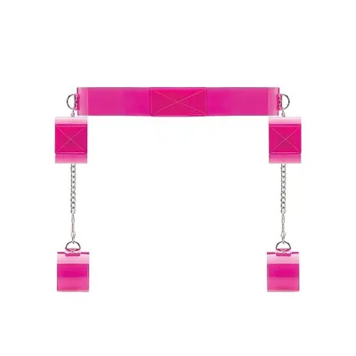 Bondage Belt With Velcro Pink