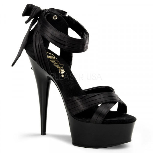 DELIGHT-668 - 6" Heel, 1 3/4" PF Criss-Cross Straps Close Back Sandal — image 5 of 8