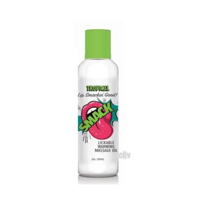 Sensual Massage Smack Lickable Massage Oil Tropical 2 Oz