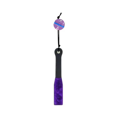 12 In Paddle With Purple Faux Fur Lining