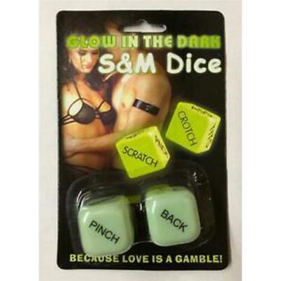 Glow In The Dark S amp M Couples Dice Game