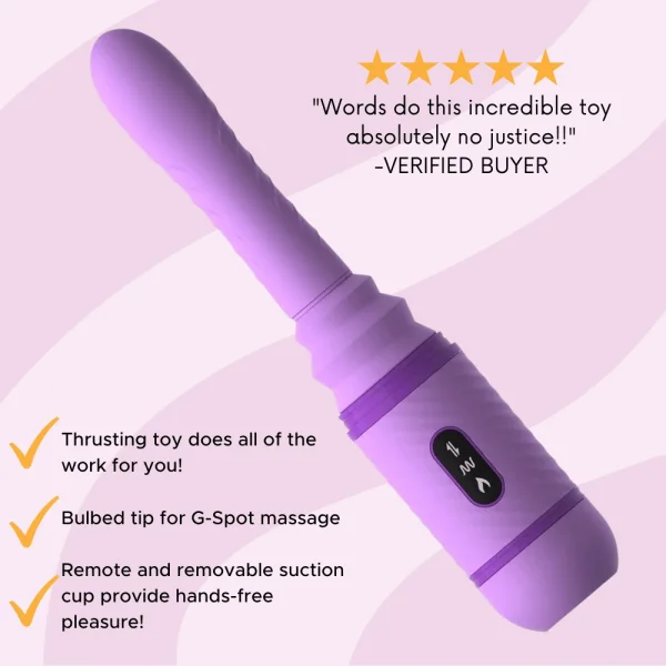 Love Thrust-Her Thrusting Silicone Vibrator