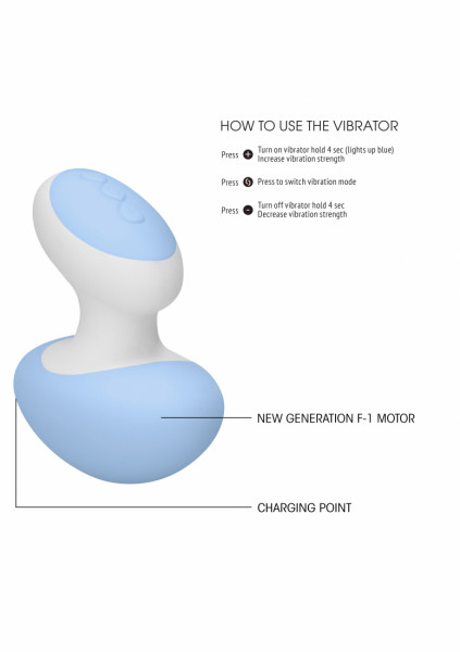 Loveline - Clitoral Vibrator - Lovebug - Blue - Best Silicone Vibrator