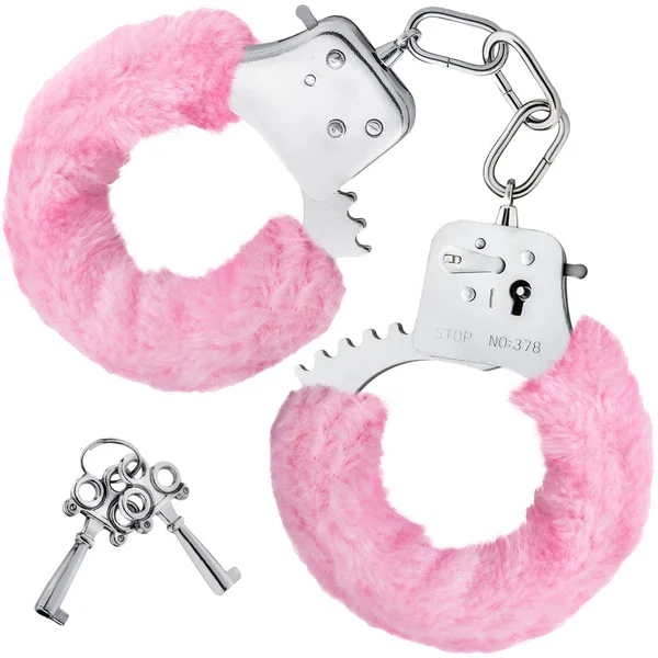 Temptasia Cuffs By Blush Novelties - Pink Furry Handcuffs — image 7 of 12