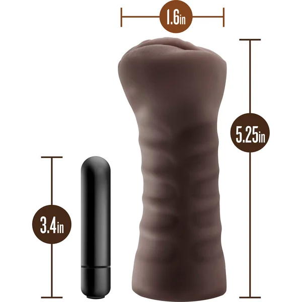 Hot Chocolate Alexis Pussy Shaped Penis Masturbator By Blush — image 12 of 12