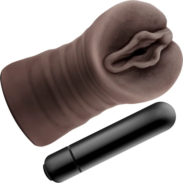 Hot Chocolate Alexis Pussy Shaped Penis Masturbator By Blush — image 11 of 12