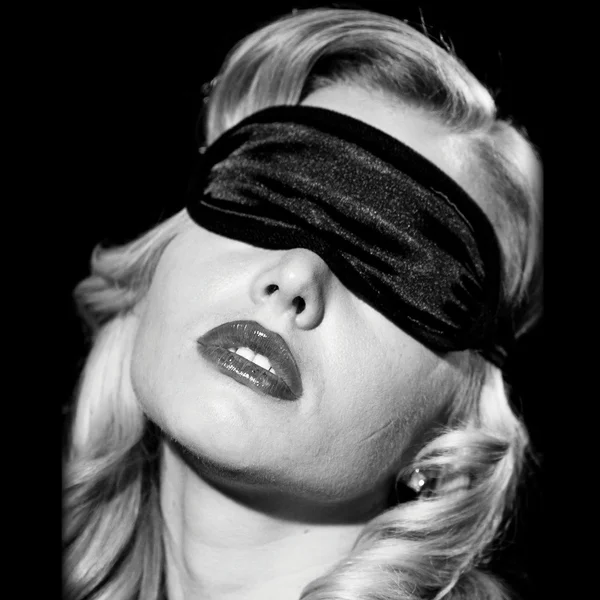 Sex & Mischief Satin Black Blindfold by Sportsheets — image 4 of 4