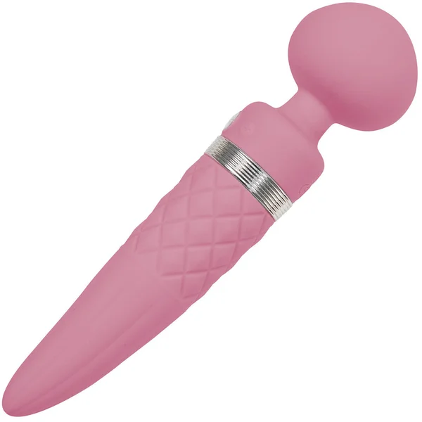 Pillow Talk Sultry Silicone Waterproof Rechargeable Wand Style Vibrator - Pink — image 10 of 14