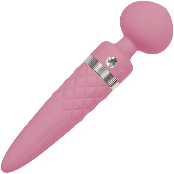Pillow Talk Sultry Silicone Waterproof Rechargeable Wand Style Vibrator - Pink — image 8 of 14