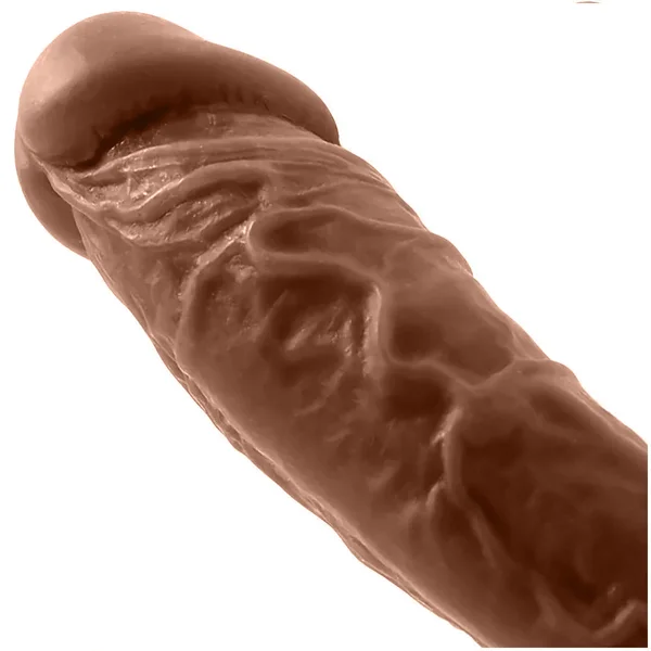 Colours Dual Density 8 Inch Silicone Suction Cup Dildo - Caramel — image 17 of 18