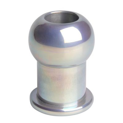 Hollow Aluminum Anal Plug Ml Silver